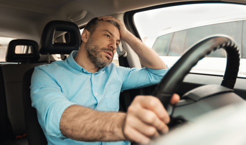 en voiture stress