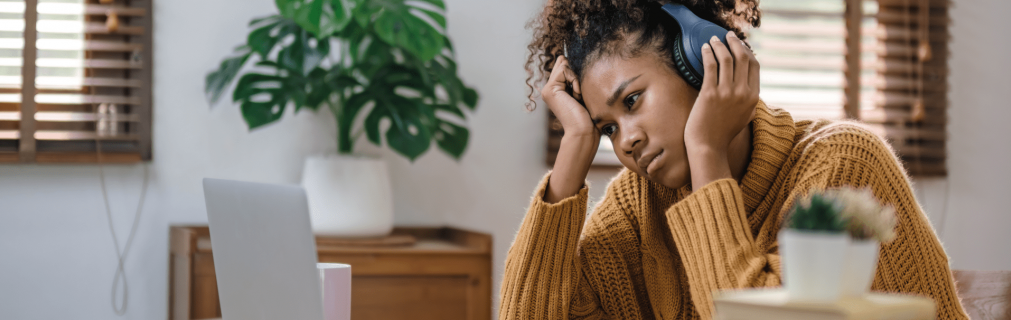 femme stress etudiante