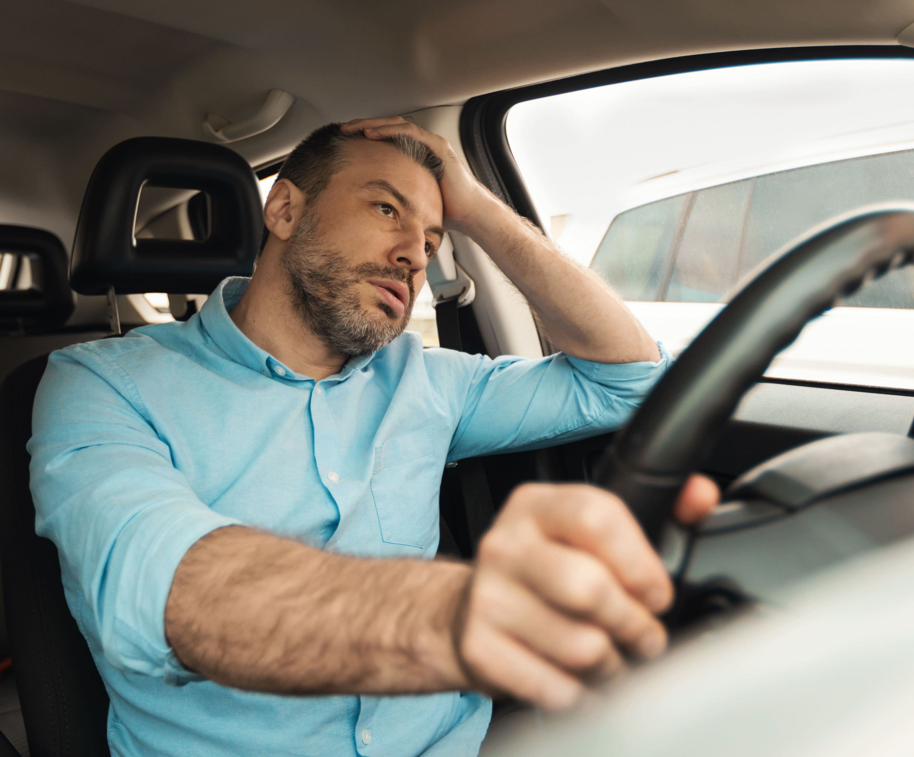 en voiture stress