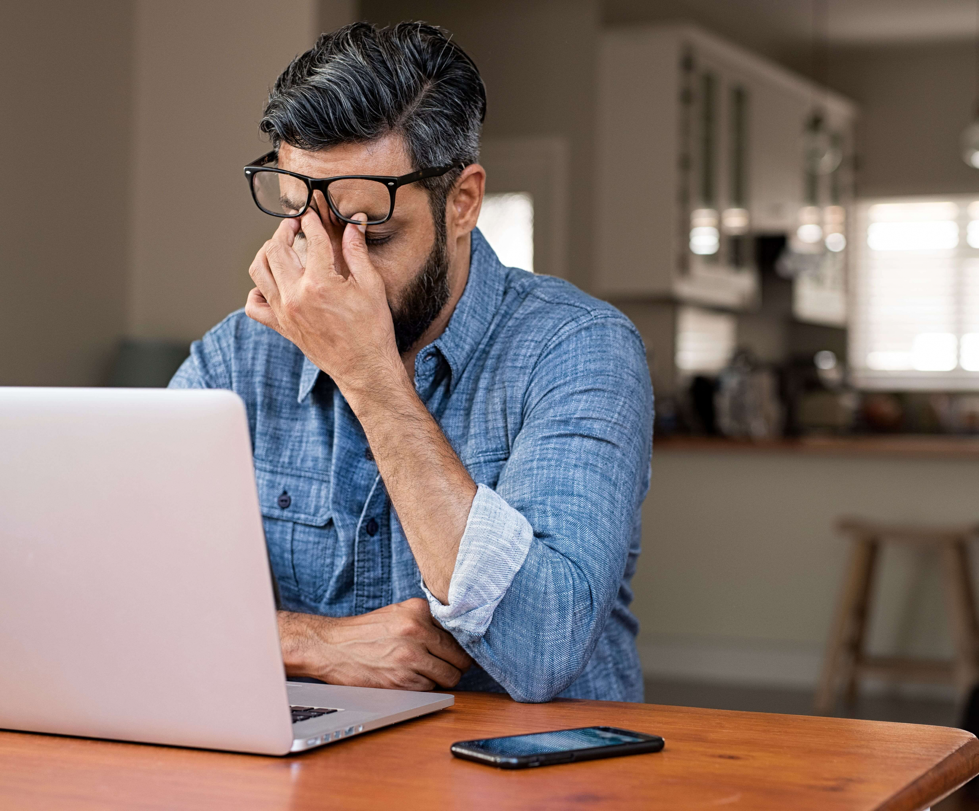 homme fatigué